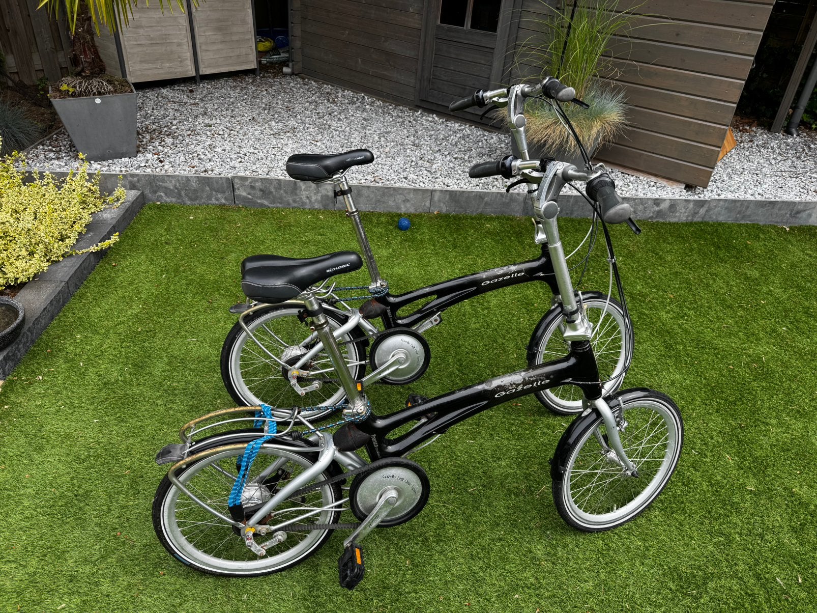 Gazelle Tranza carbon vouwfiets, Fietsen en Brommers, Ophalen, 20 inch of meer, Gebruikt, Velgrem