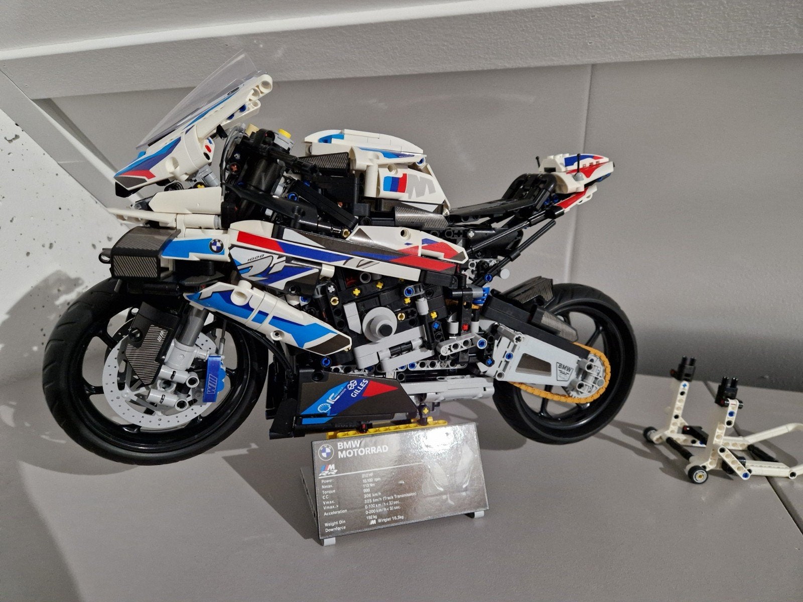 BMW Motorrad bouwset - compatibel met LEGO, Ophalen of Verzenden, Gebruikt, 1:5 t/m 1:8, Motor