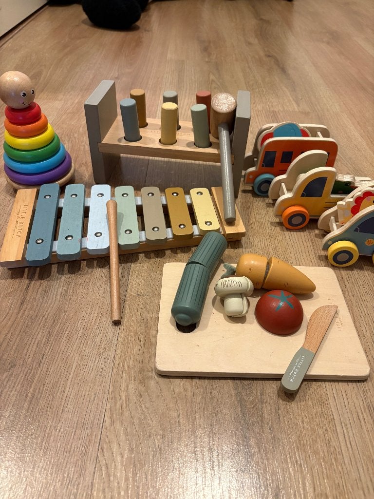Wooden toys, Kinderen en Baby's, Speelgoed | Houten speelgoed, Ophalen, Gebruikt, Overige typen