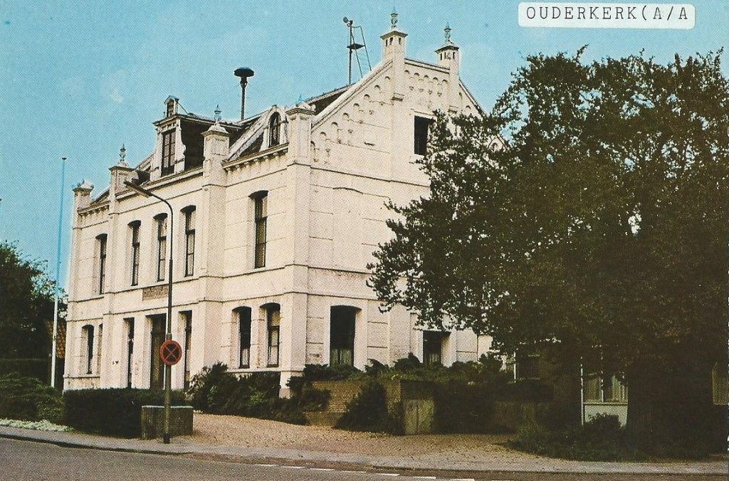Ouderkerk aan den Amstel Raadhuis - Oude Ansichtkaart, Ophalen of Verzenden, 1960 tot 1980, Ongelopen, Noord-Holland