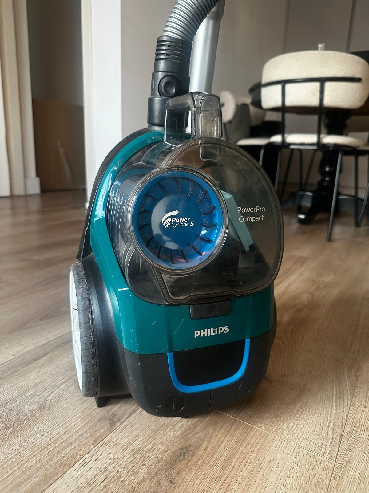 Philips PowerPro Compact Stofzuiger - Zonder stofzak, Ophalen, Gebruikt, Philips, 1600 tot 2000 watt