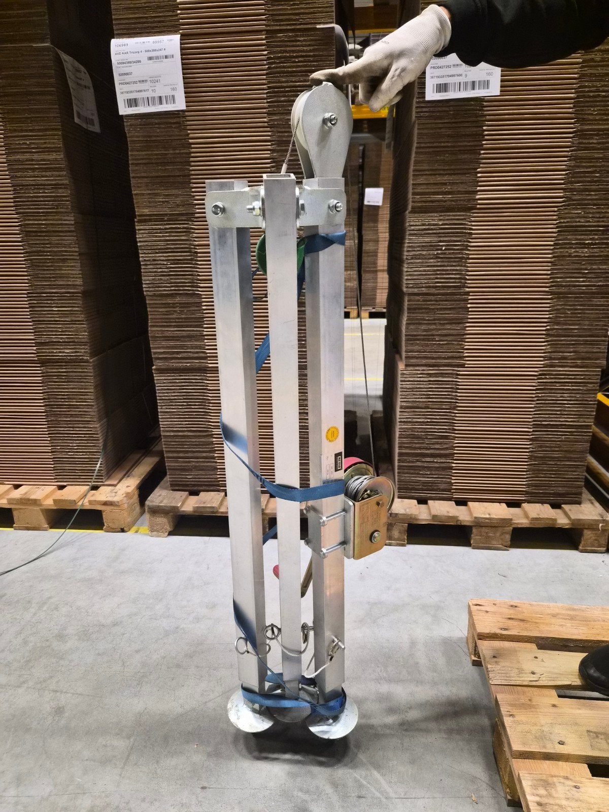 REMA Holland DVV-200-1 Aluminium Statief met Lier, Doe-het-zelf en Verbouw, Ophalen of Verzenden, Gebruikt, Handmatig