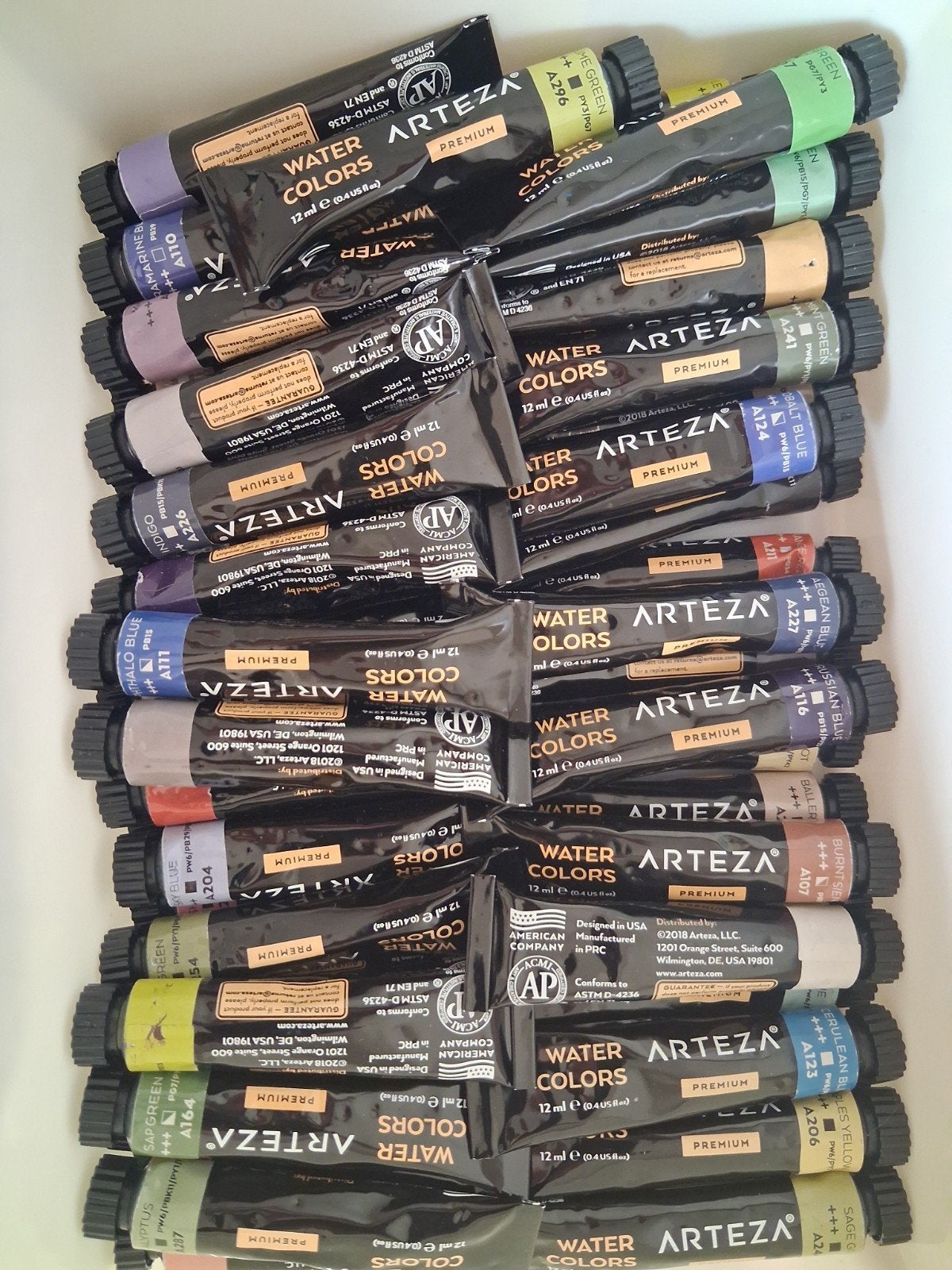 Arteza Premium Waterverf Tubes (12 ml), Ophalen, Zo goed als nieuw