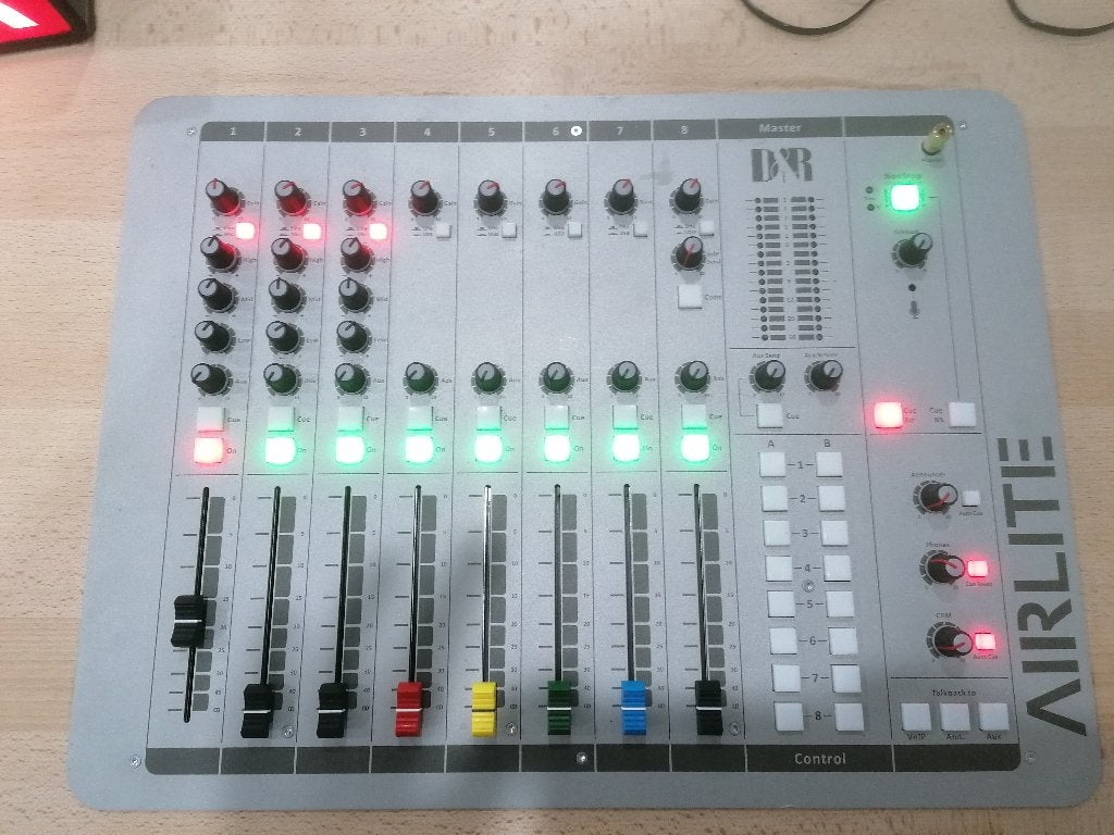 Audio Mixer D&R AirLite-USB VOIP 8 Channel, Muziek en Instrumenten, Mengpanelen, Ophalen of Verzenden, Zo goed als nieuw, 5 tot 10 kanalen