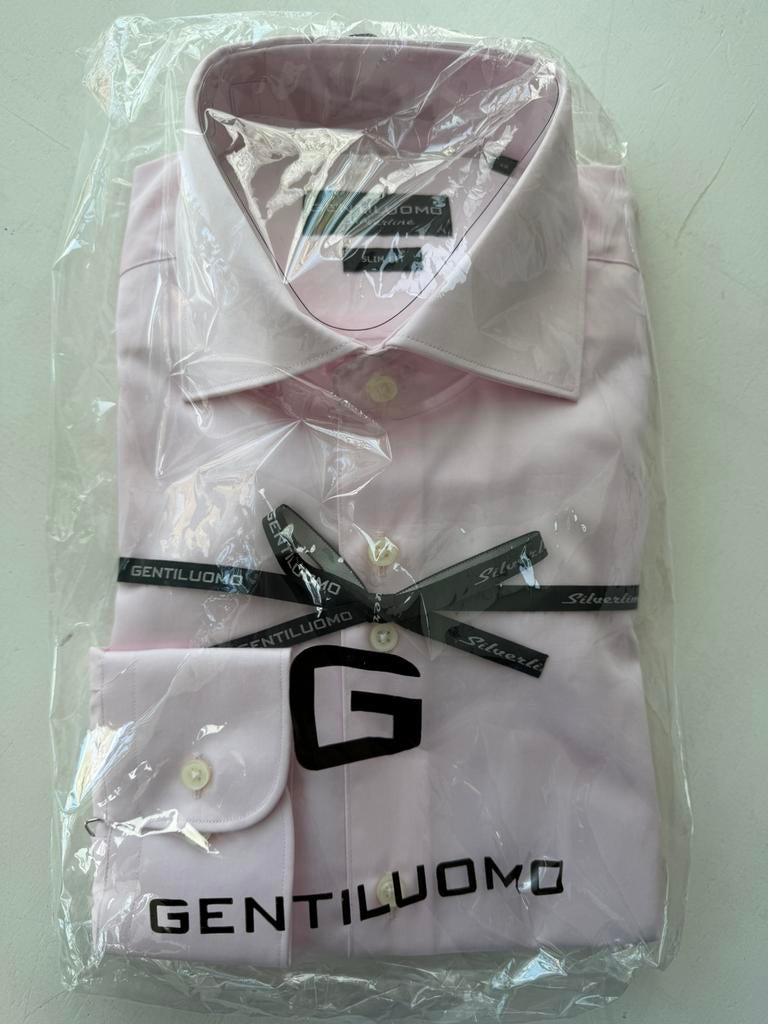 Nieuwe Gentiluomo Silverline overhemd (zakelijk), Ophalen of Verzenden, Nieuw, Roze, Halswijdte 41/42 (L)