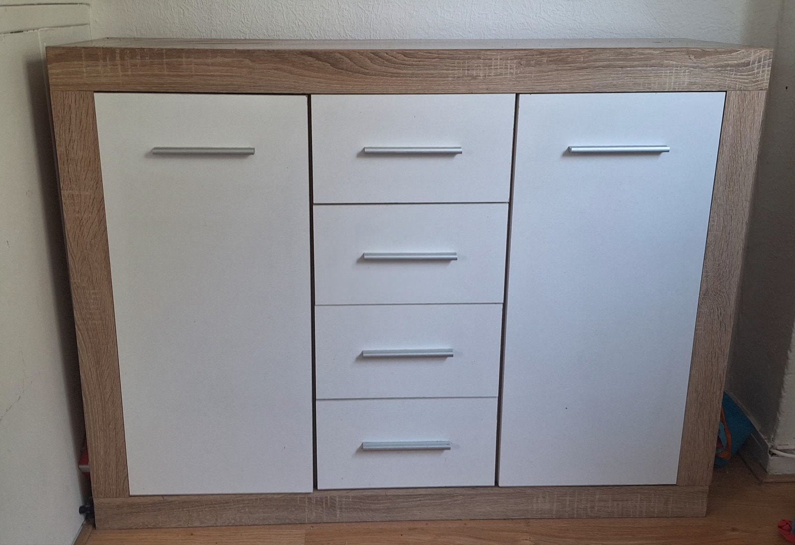 Moderne commode met lades en deuren, Gebruikt, 100 cm of meer, Minder dan 50 cm, Commode