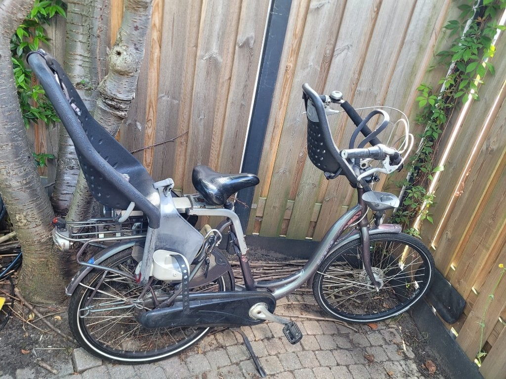 Moederfiets Sparta Amazone met twee zitjes, Fietsen en Brommers, Fietsen | Dames | Moederfietsen, Ophalen, 2 zitjes, Sparta, Gebruikt