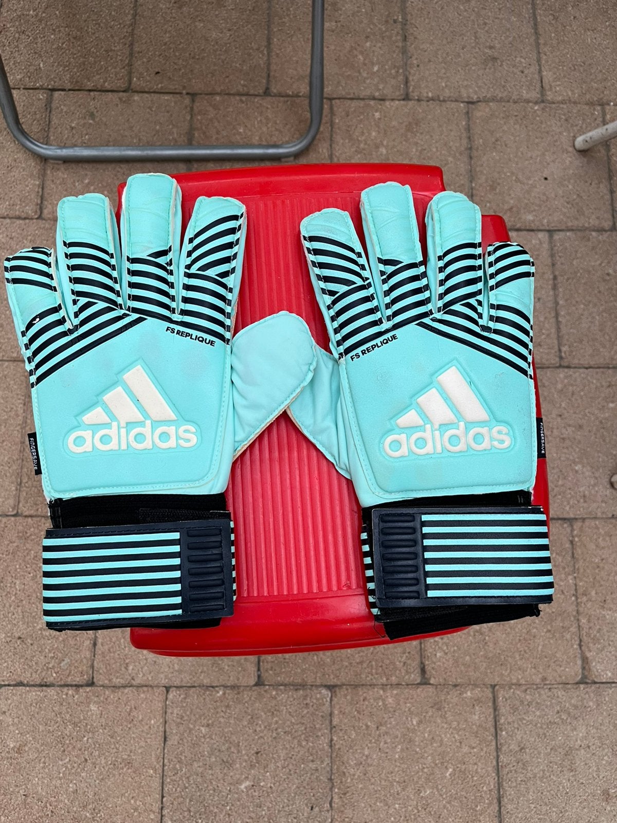 Adidas voetbalhandschoenen, Maat L, Ophalen, Gebruikt, Handschoenen