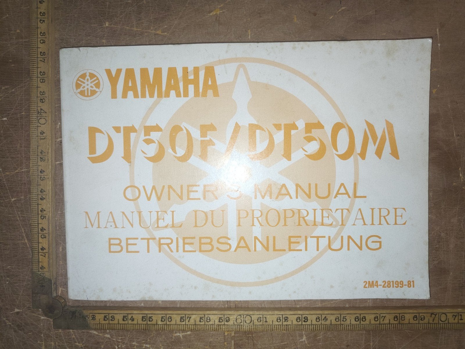 Handleiding Yamaha DT50  1978, Fietsen en Brommers, Ophalen of Verzenden, Gebruikt