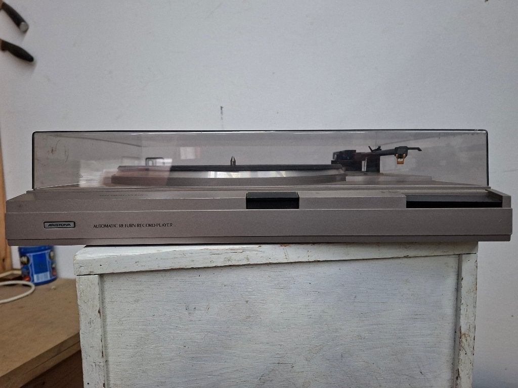 vintage platenspeler aristona met automatische return, Ophalen of Verzenden, Gebruikt, Overige merken, Automatisch