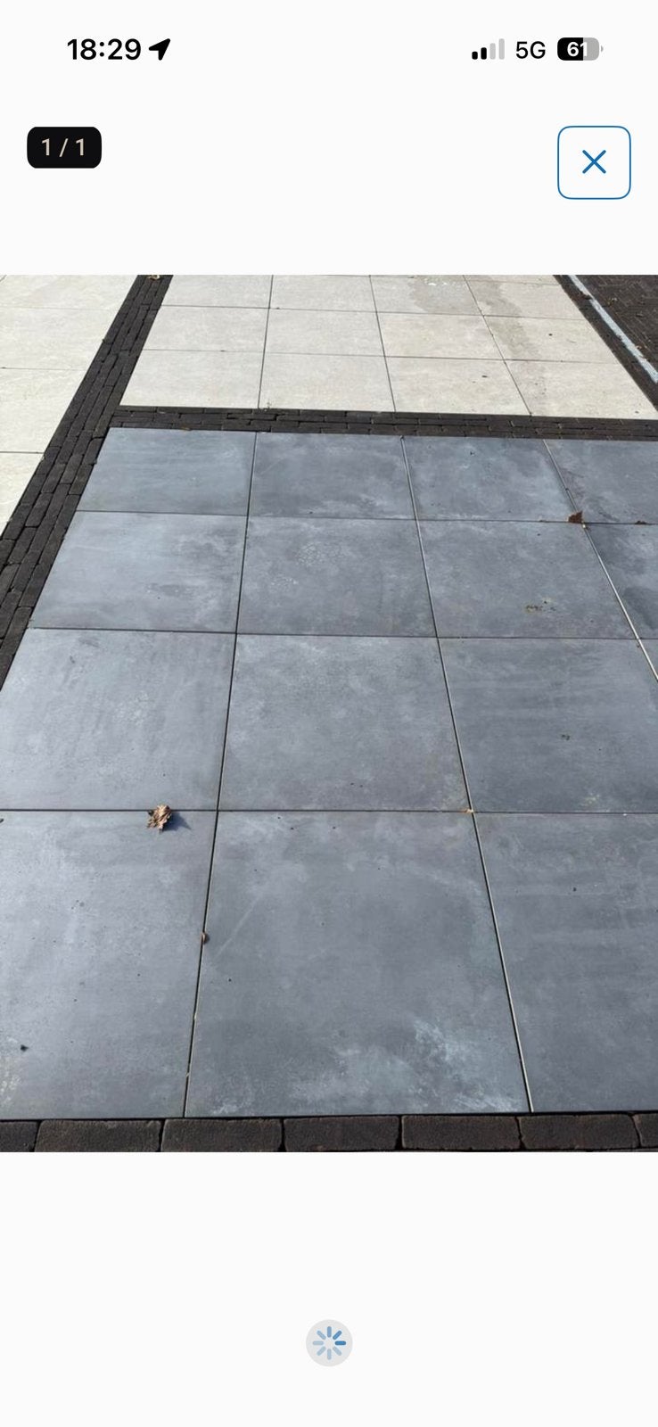 Geo ceramica 60x60 concreet black, Ophalen, Nieuw, Keramiek, Terrastegels