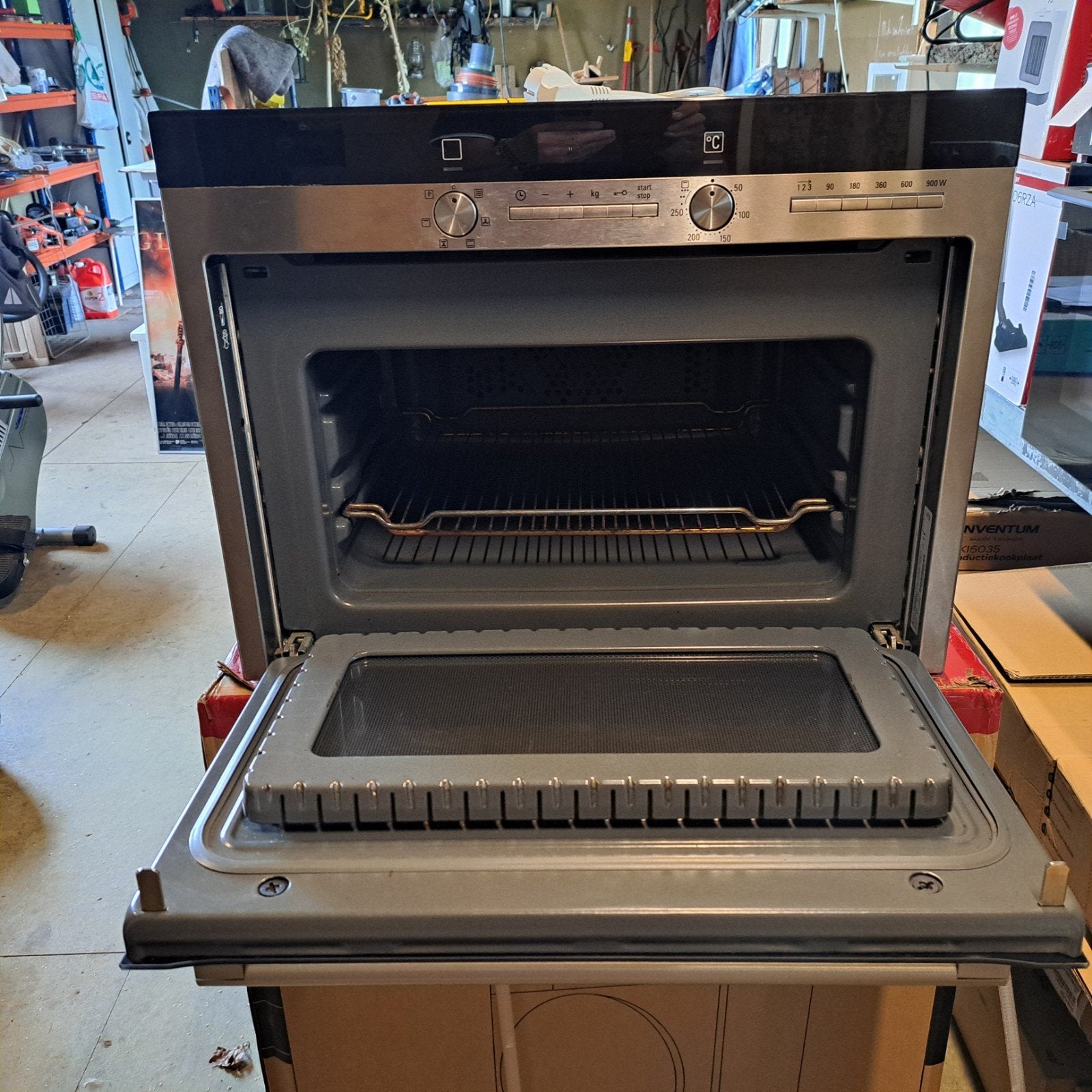 Heel mooie SIEMENS OVEN/MAGNETRON/GRILL/HETE LUCHT HB84K552, Ophalen, Minder dan 45 cm, Pelgrim, Halogeenoven