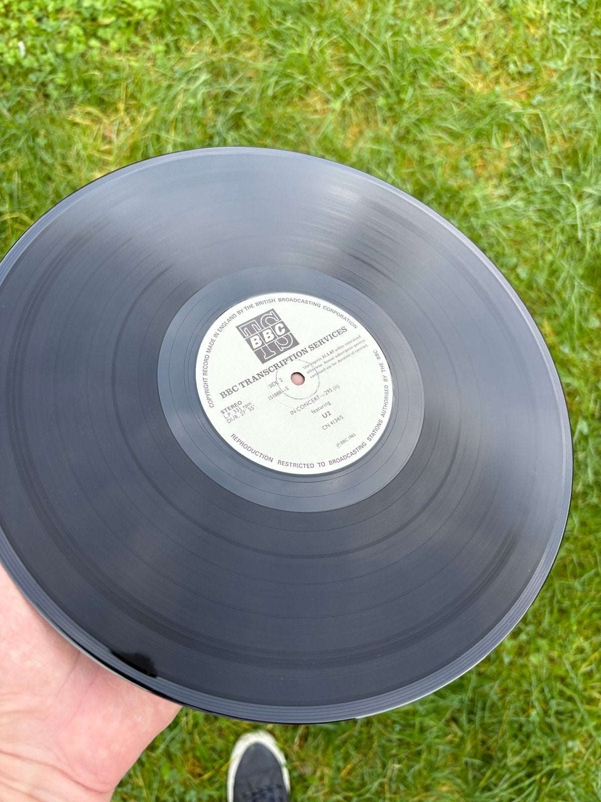Foto 8 van U2 - Concert 295 (BBC Transcription Services) LP vinyl live