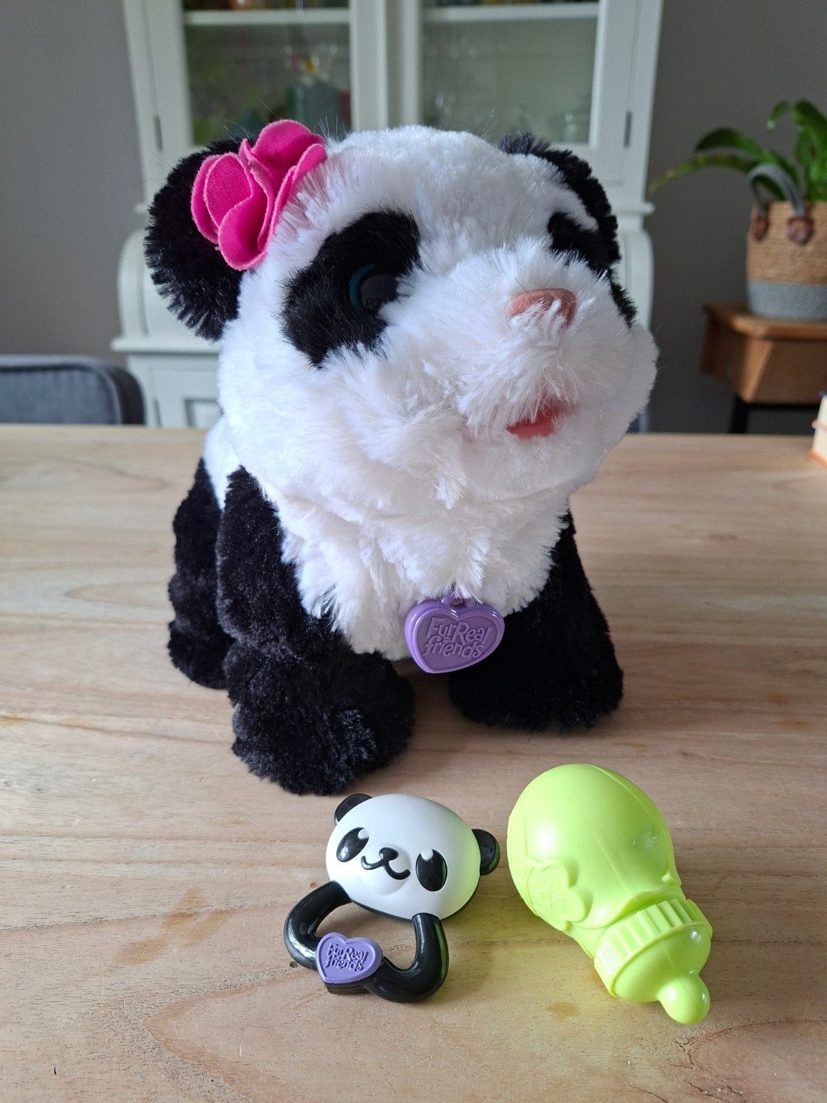 FurReal Friends Panda Interactieve Knuffel met Accessoires, Gebruikt, Overige merken, Overige karakters, Zwart