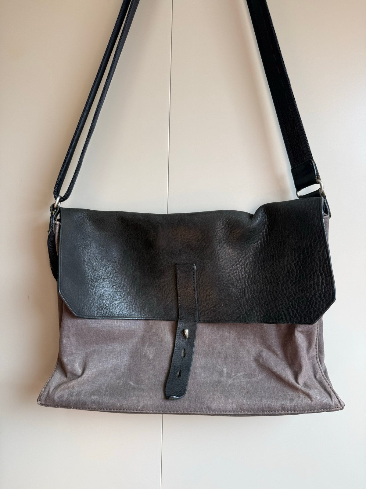 Property Of... Werk / dag tas - Waxed Canvas & Leer, Overige merken, Bruin, Ophalen of Verzenden, Zo goed als nieuw
