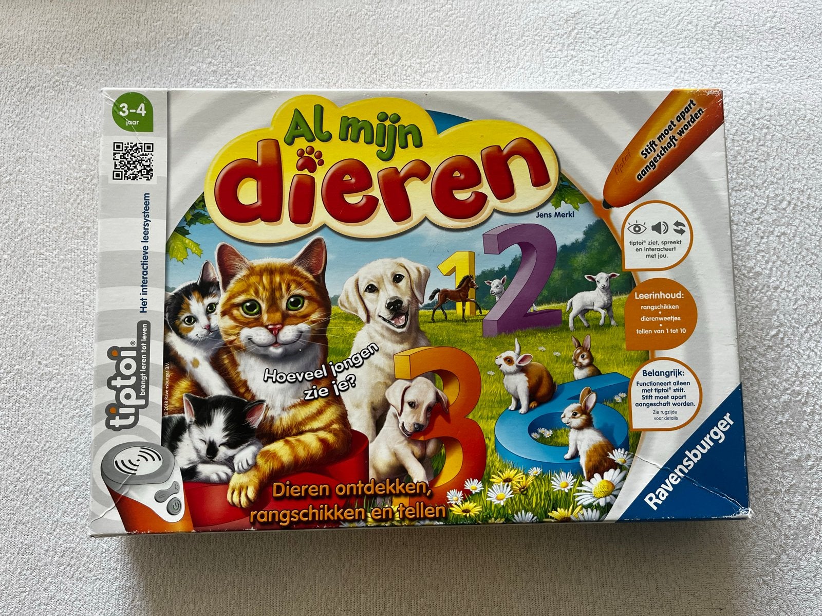 Ravensburger tiptoi Al mijn dieren (3-4 jaar), Ophalen of Verzenden, Gebruikt, Overige typen, Met geluid