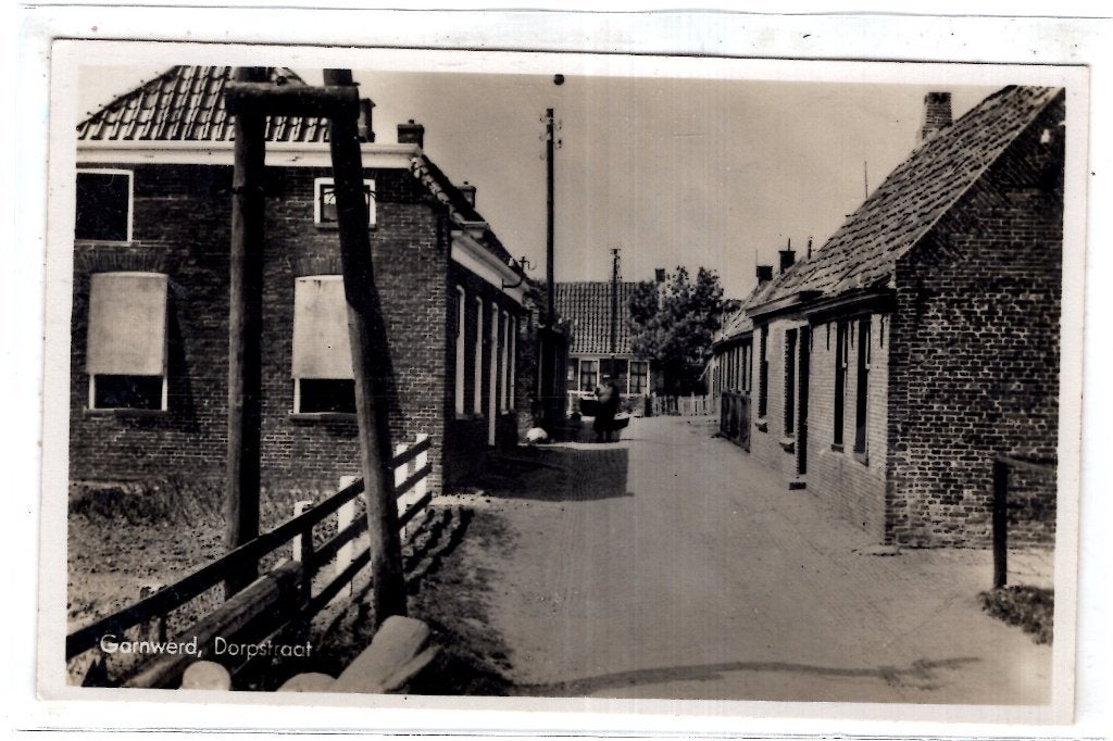 Garnwerd Dorp  straatje, Verzenden, 1920 tot 1940, Ongelopen, Groningen