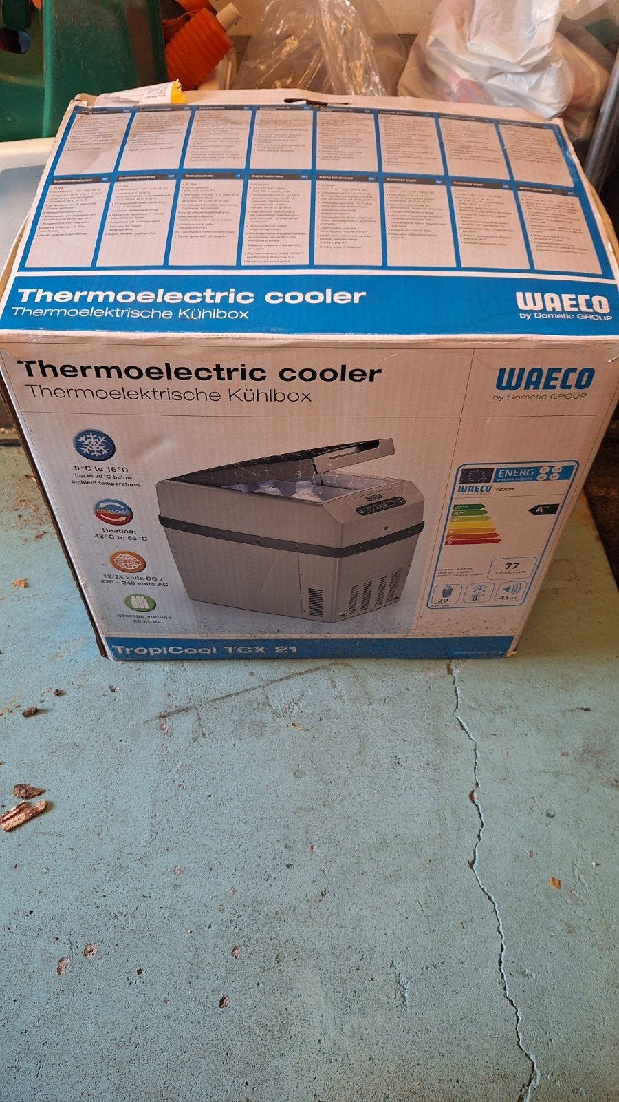 waeco elektrische koelbox, Caravans en Kamperen, Ophalen, Zo goed als nieuw, Elektrisch
