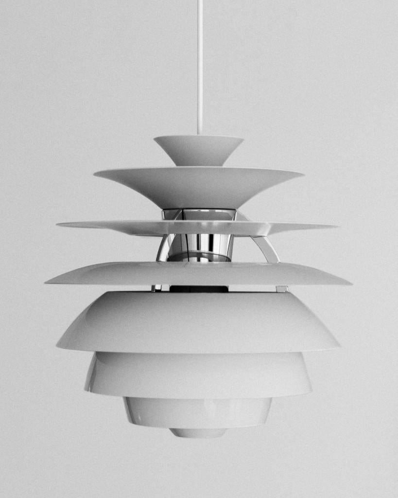 Louis Poulsen PH Snowball Pendant Lamp white/chrome, Huis en Inrichting, Lampen | Hanglampen, Ophalen of Verzenden, Zo goed als nieuw