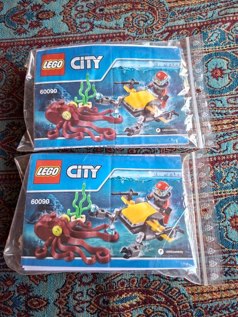 LEGO City 60090 Onderwater Scooter 2x, Ophalen of Verzenden, Zo goed als nieuw, Losse stenen, Lego