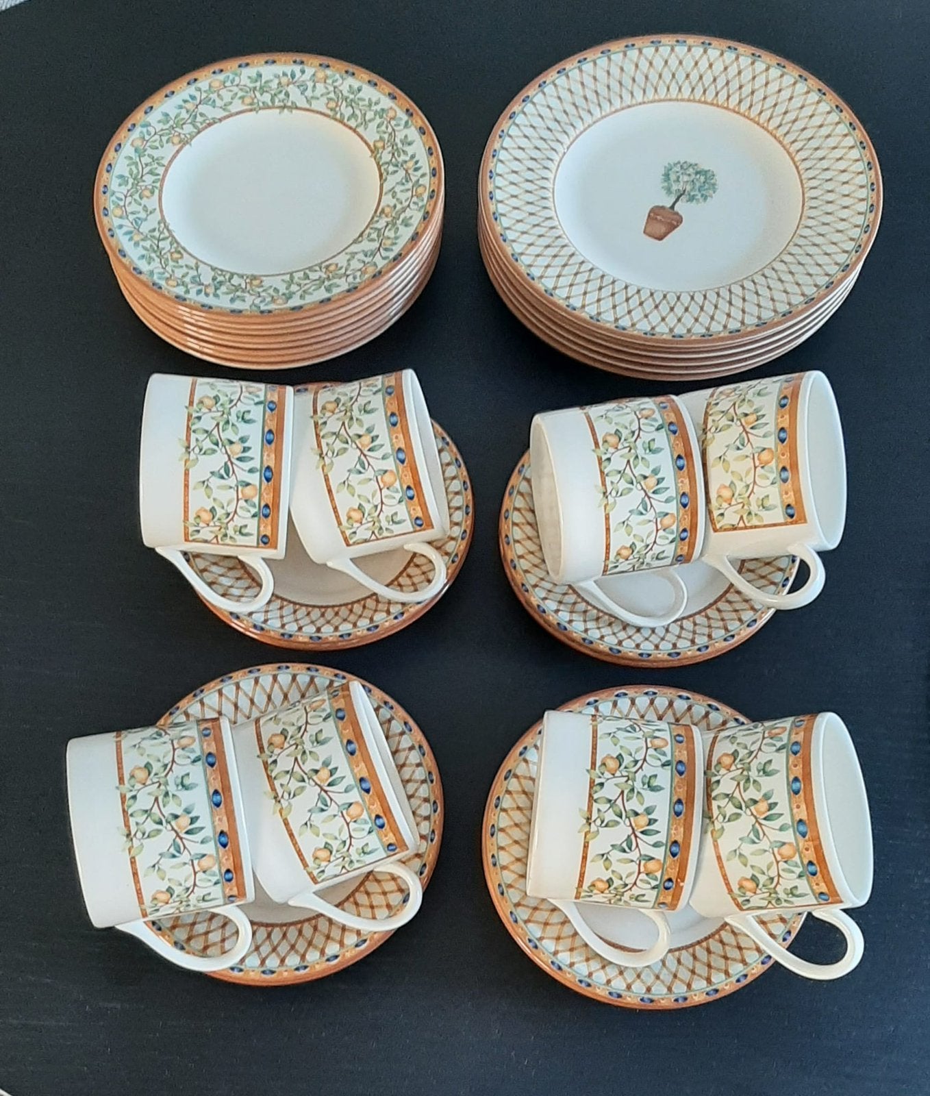 Lemon tree servies Johnson Brothers citroen bomen kop borden, Ophalen of Verzenden, Zo goed als nieuw, Bord(en), Overige stijlen