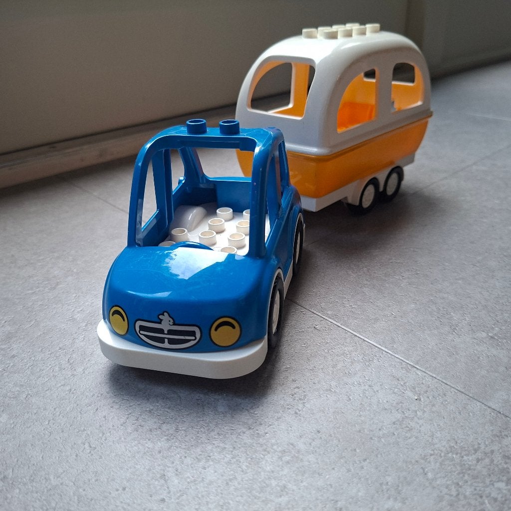 Duplo Auto met Caravan, Kinderen en Baby's, Ophalen, Gebruikt, Duplo