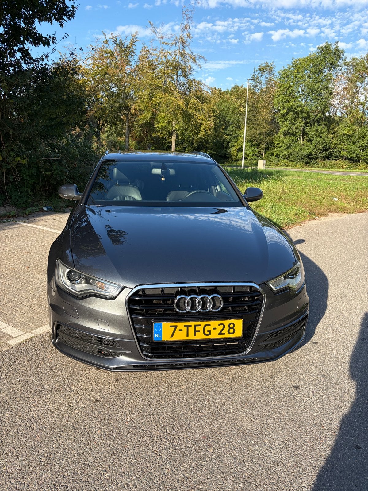 Audi A6 2.0 Tfsi 132KW Avant Multitr 2014 Grijs, Auto's, 15 km/l, Zwart, 4 cilinders, 1984 cc