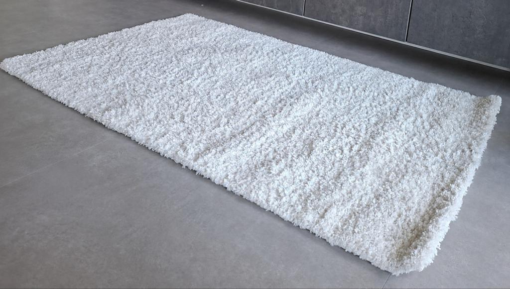 IKEA ÅRENDE Vloerkleed - Wit, 120x180 cm, Huis en Inrichting, Gebruikt, 100 tot 150 cm, Wit, Ophalen of Verzenden