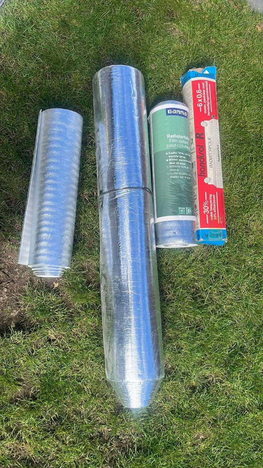 Radiatorfolie isolatie - Gamma en Handisol, Doe-het-zelf en Verbouw, Isolatie en Afdichting, Nieuw, 15 m² of meer, Ophalen, Minder dan 4 cm