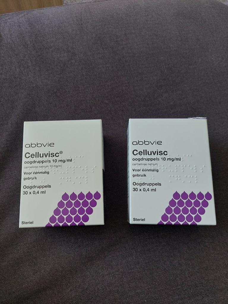 Celluvisc Oogdruppels 10 mg/ml - 2 verpakkingen, Ophalen of Verzenden, Nieuw, Overige typen