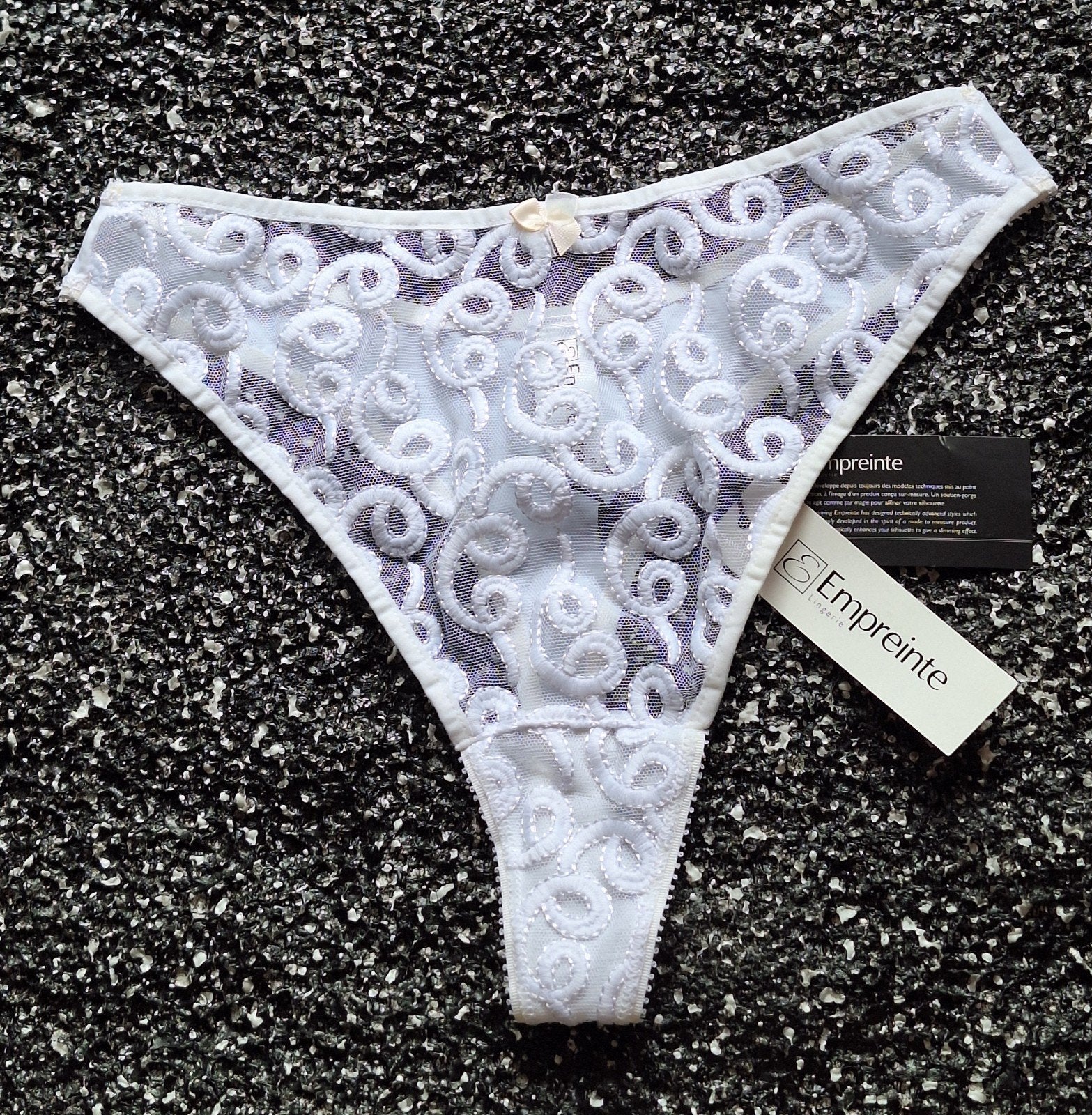 Sexy spierwitte string van Empreinte maat 40 (M), Verzenden, Wit, String