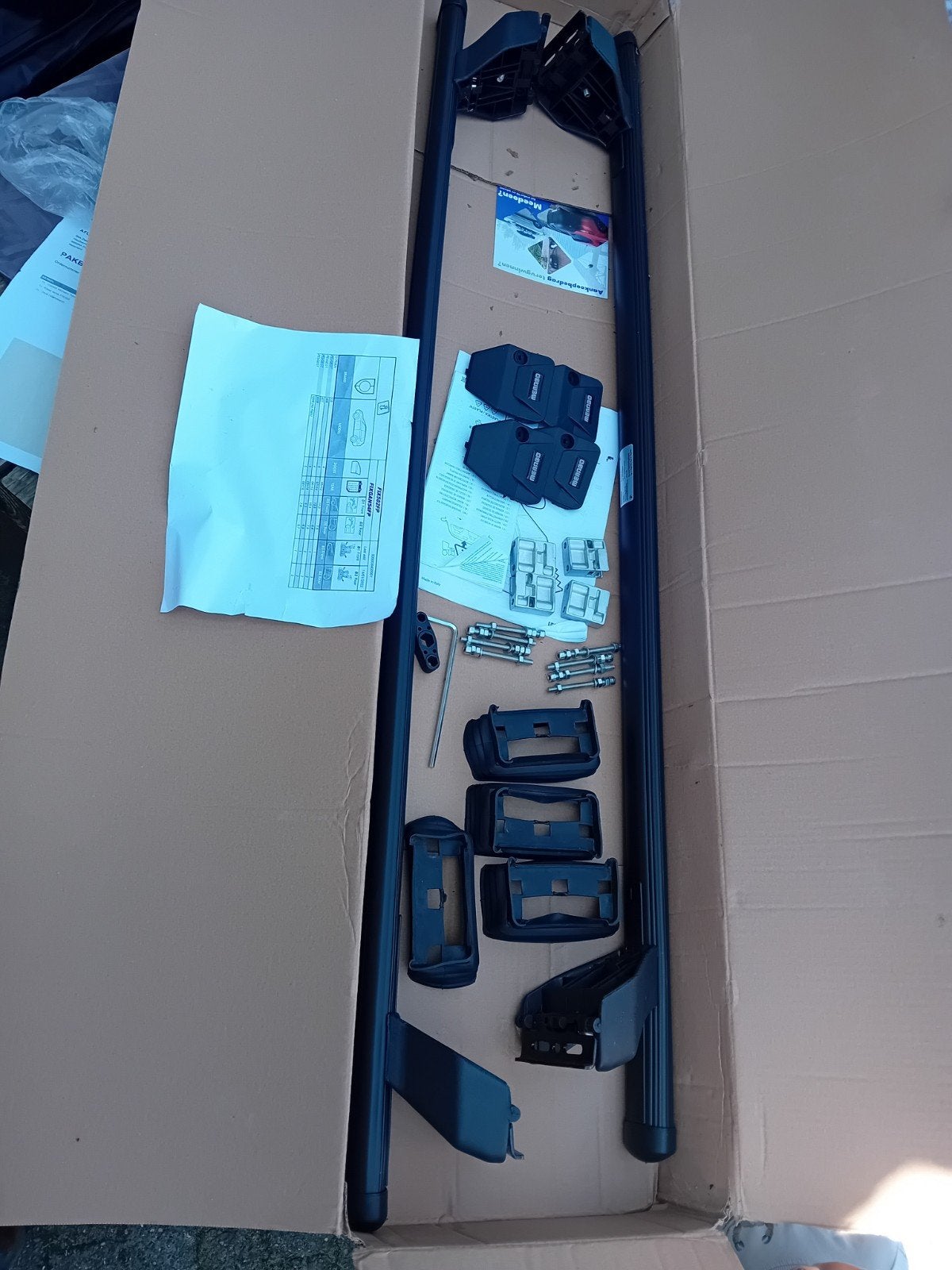 Zeer nette Menabo dakdragers voor Peugeot 5008, Auto diversen, Dakdragers, Ophalen, Zo goed als nieuw