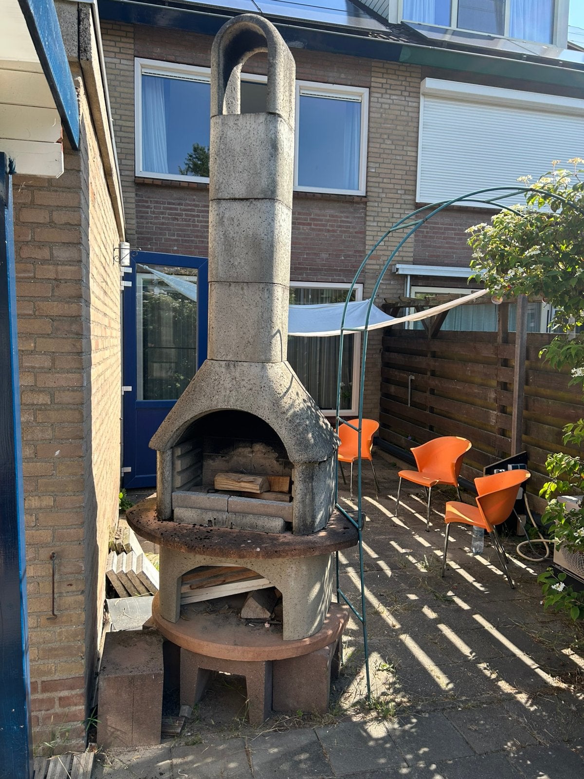 Pizza oven in tuin, Ophalen, Gebruikt