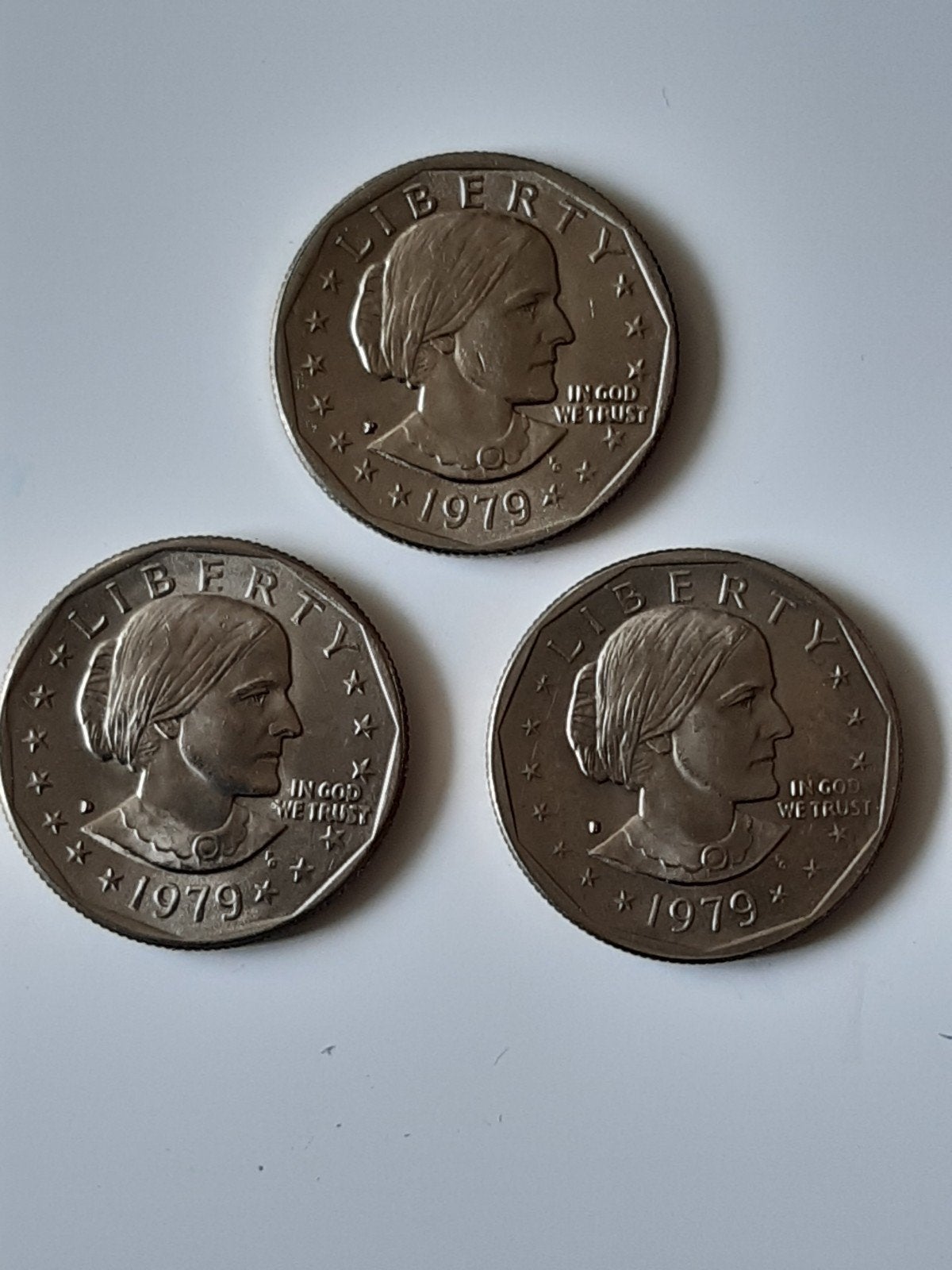 3x Anthony dollars 1979 p-d-s usa  kk f.21.2, Ophalen, Noord-Amerika