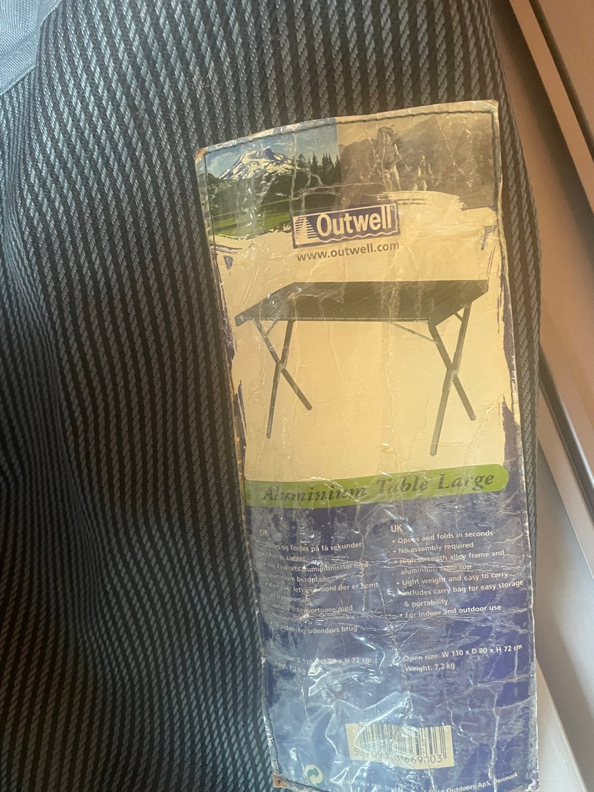 Outwell Aluminium Campingtafel - Groot en Opvouwbaar, Caravans en Kamperen, Kampeermeubelen, Ophalen, Gebruikt, Campingtafel
