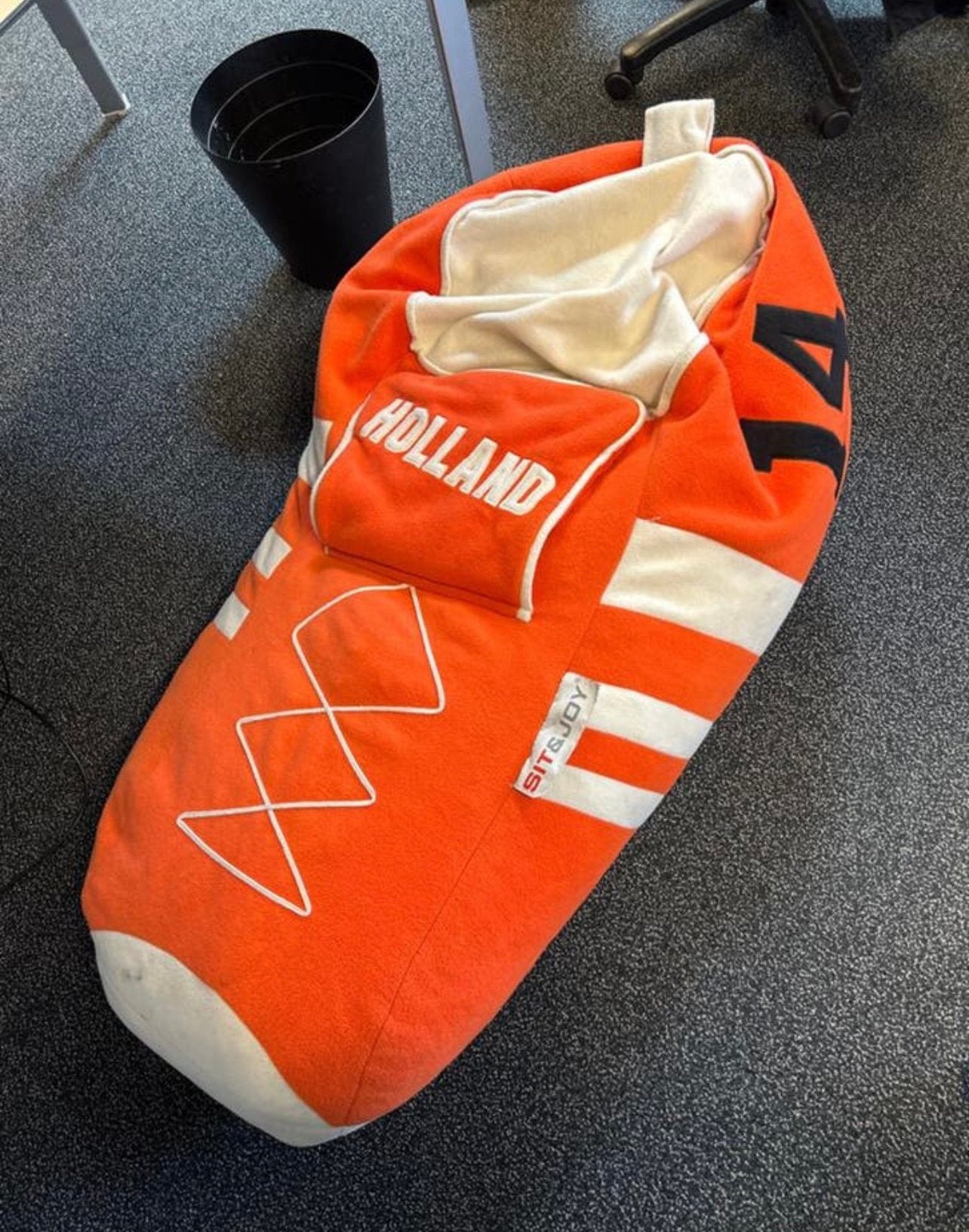 WK Zitzak Voetbal Oranje Holland Sit & Joy, Ophalen, Gebruikt, Oranje, Zitzak