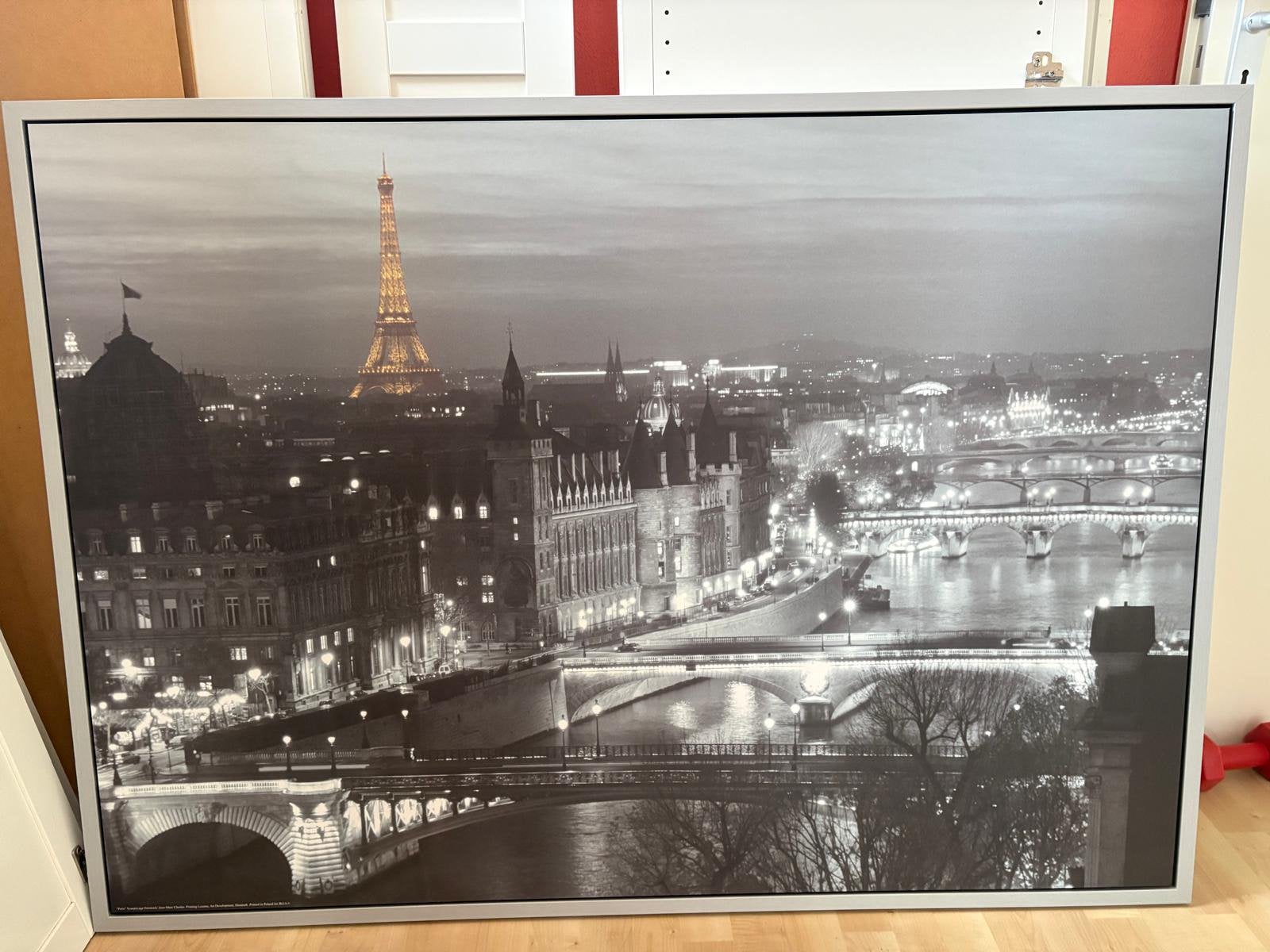 Twee grote ingelijste IKEA posters: Parijs en New York, Ophalen, 125 cm of meer, Zo goed als nieuw, Schilderij