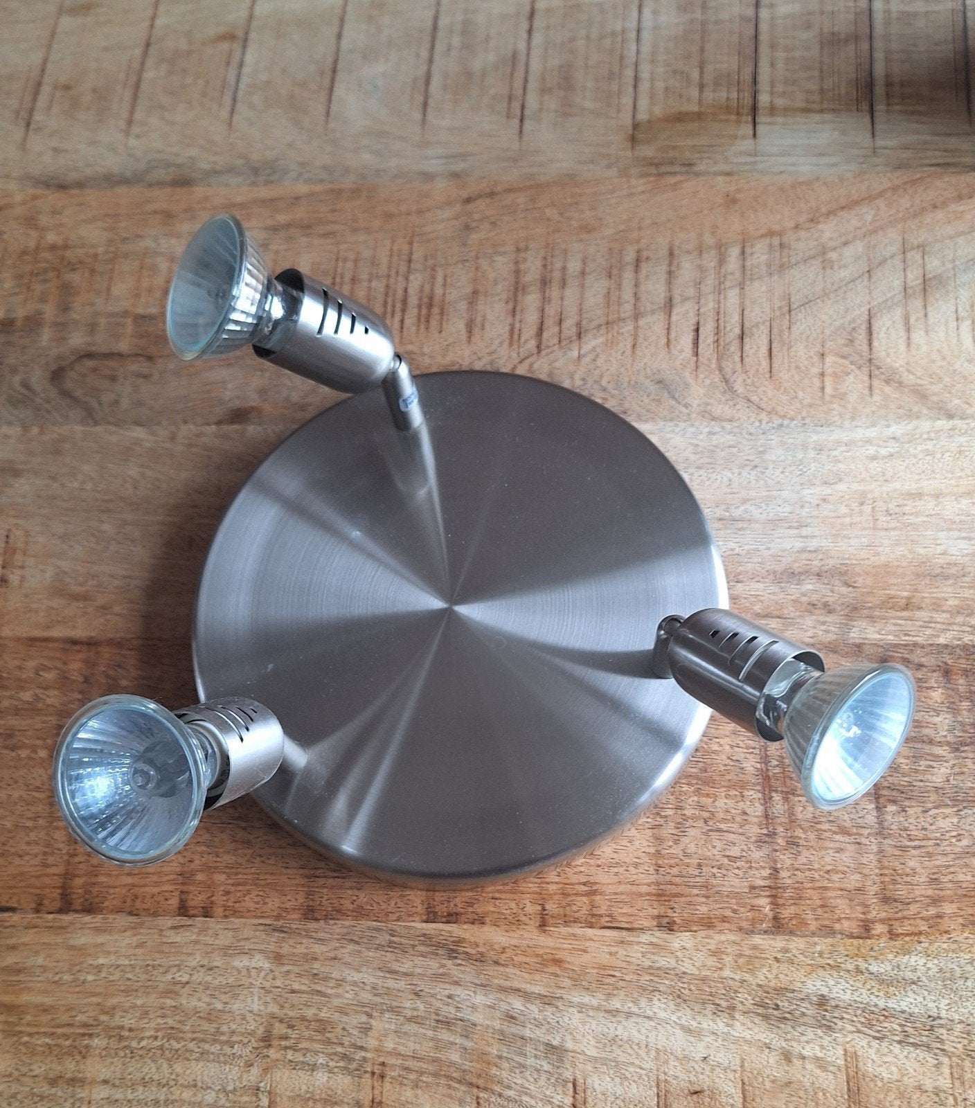 Moderne Opbouwspot met 3 Verstelbare Halogeenspots, Halogeen, Gebruikt, GU10, Opbouwspot