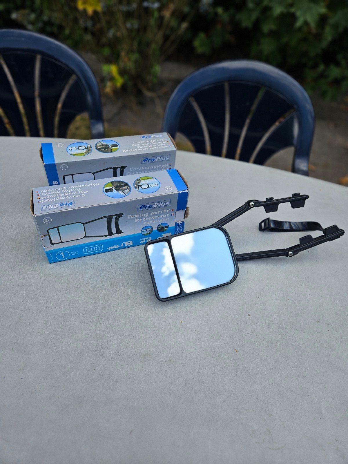 Te koop: 2x ProPlus caravanspiegels (opzetspiegels) met extr, Ophalen of Verzenden, Gebruikt