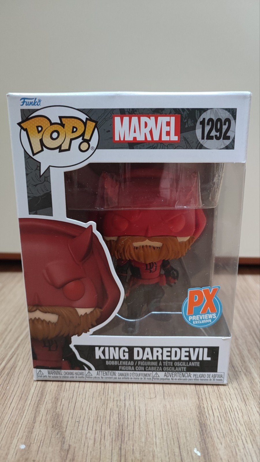 Funko Pop! Marvel King Daredevil PX Exclusive #1292, Ophalen of Verzenden, Nieuw