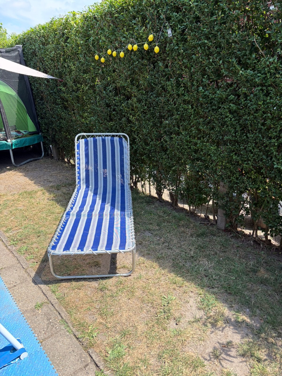Crespo lichtgewicht strandbed / zonnebed ligbed, Ophalen, Gebruikt, Aluminium
