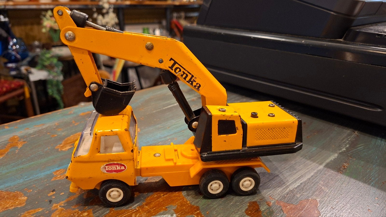 Vintage Tonka Kraanwagen - Made in Japan, Ophalen of Verzenden, Gebruikt