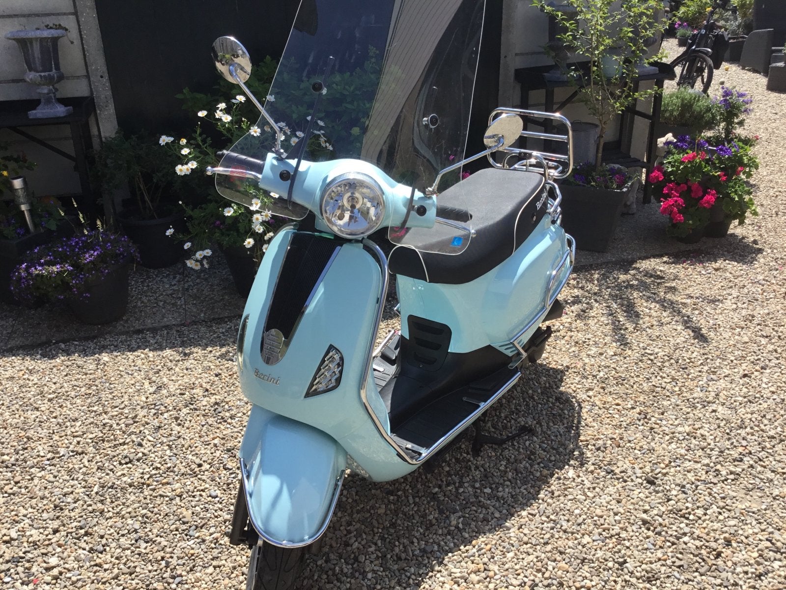 Berini Napoli Scooter - Baby Blauw & Nardo Grey, Ophalen, Nieuw, Overige merken