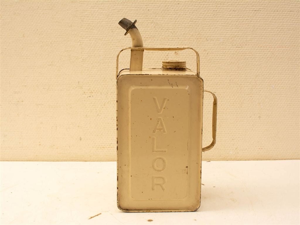 Vintage Esso blue Parfinn container 37227, Ophalen of Verzenden, Gebruikt, Koek(jes)