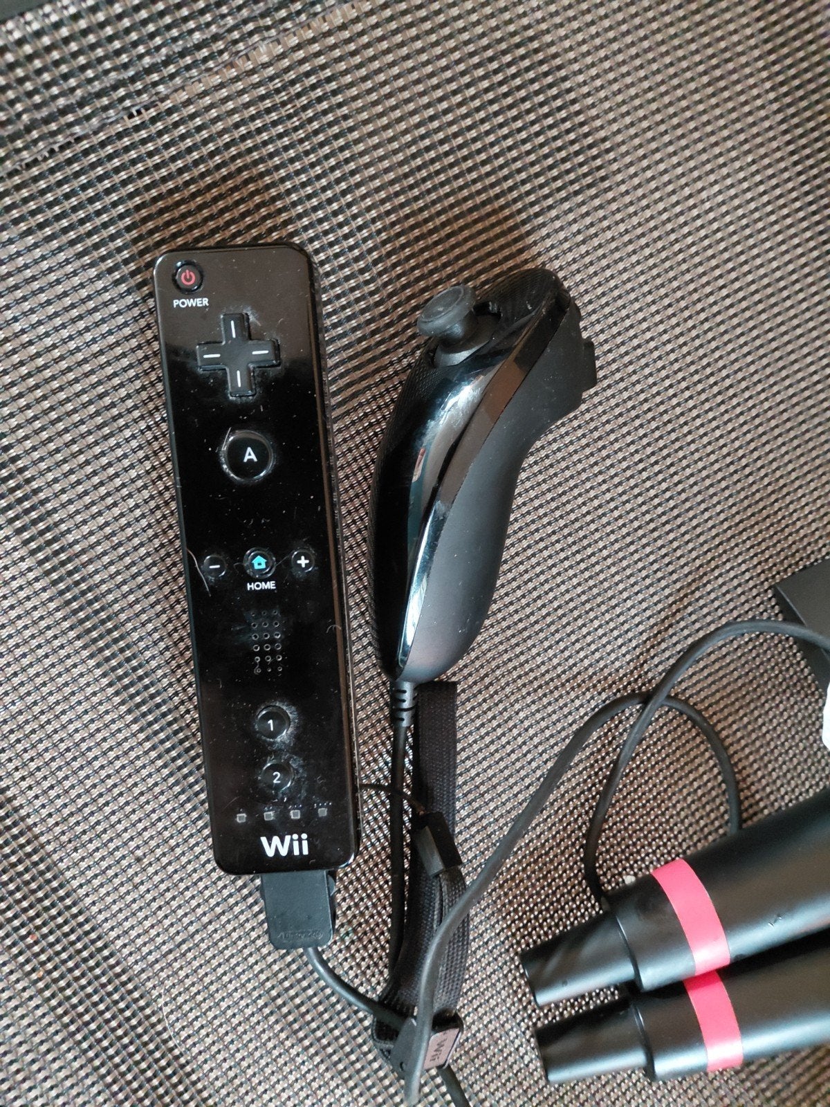 Wii afstandsbediening met Nunchuk, Spelcomputers en Games, Ophalen of Verzenden, Gebruikt, Met 1 controller