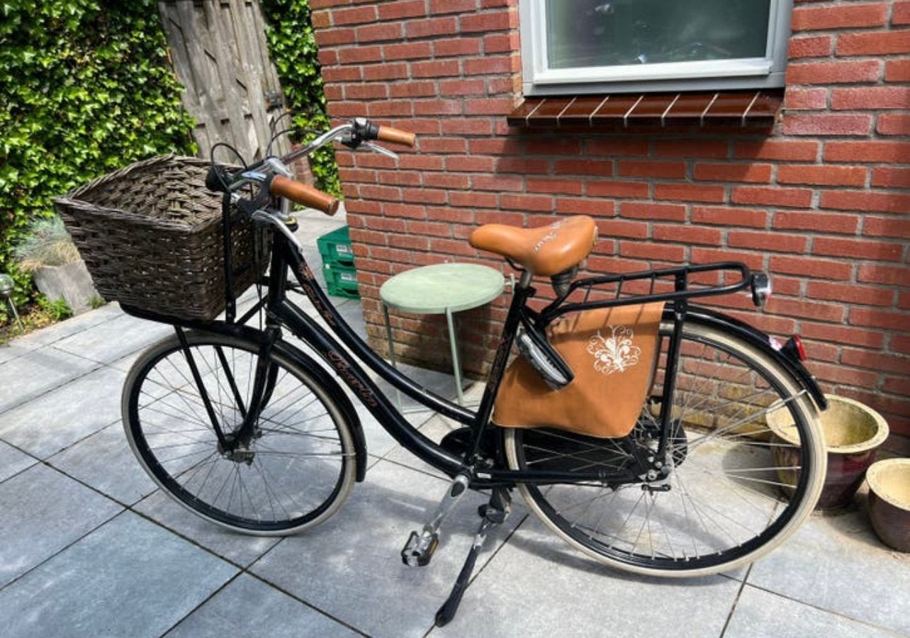 Damesfiets Sparta Country Tour zwart met bruin, 56 cm of meer, Ophalen, Zo goed als nieuw, Versnellingen
