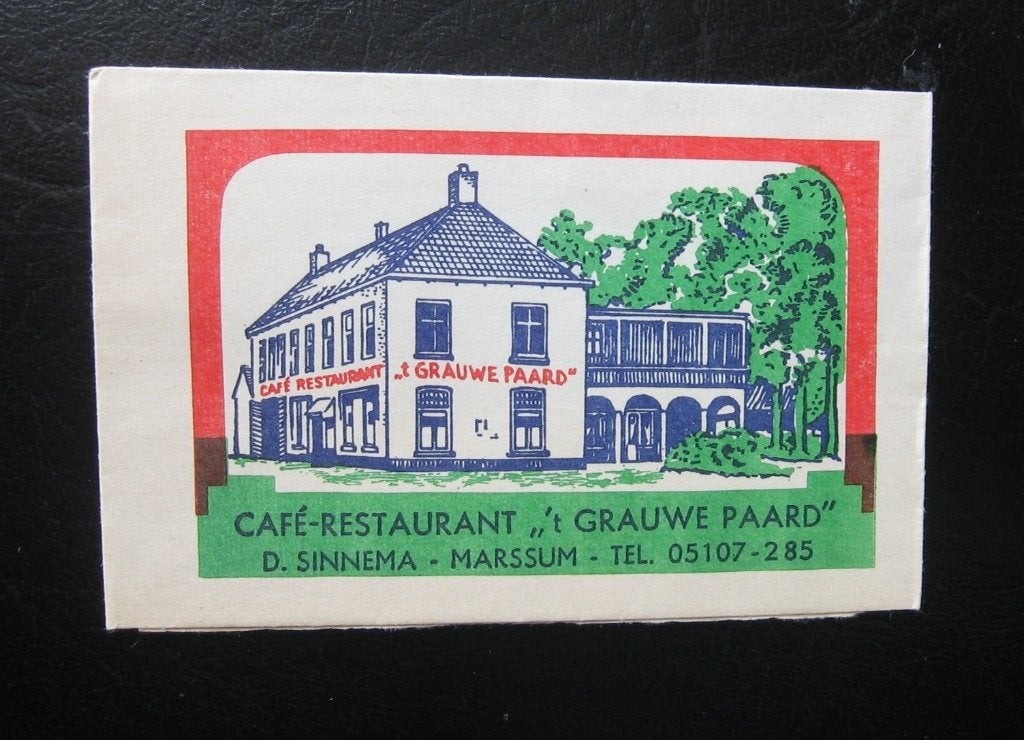 18-6131 Marssum (Fr.) - Cafe Restaurant 't Grauwe Paard, Ophalen of Verzenden, Nederland