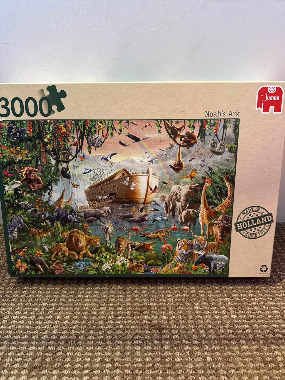 Jumbo Legpuzzel Noah's Ark 3000 stukjes, Ophalen of Verzenden, Meer dan 50 stukjes, Zo goed als nieuw, 6 jaar of ouder