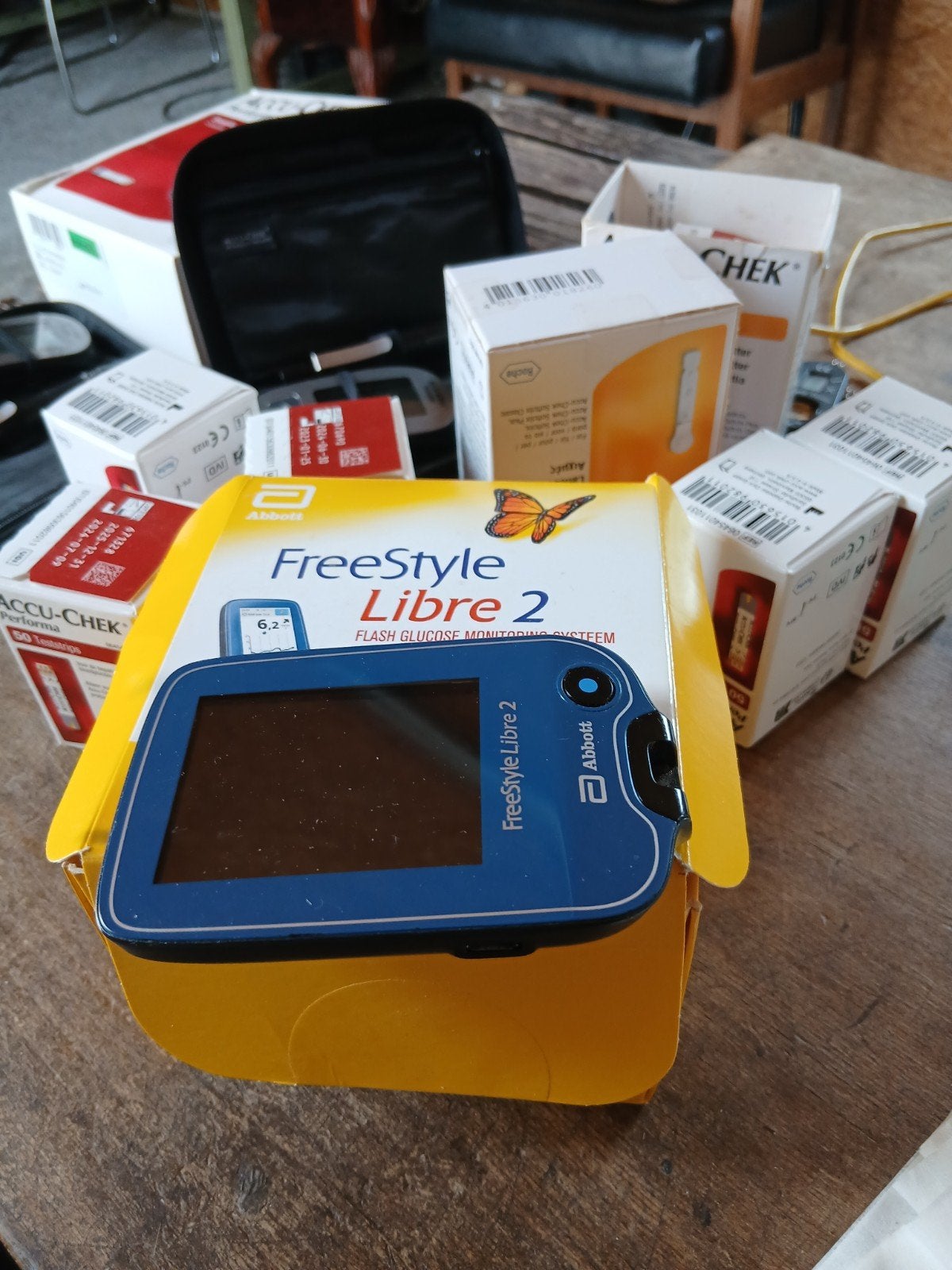 Bloed suiker meters 1x libre2 en 2xperforma, Diversen, Verpleegmiddelen, Ophalen, Zo goed als nieuw