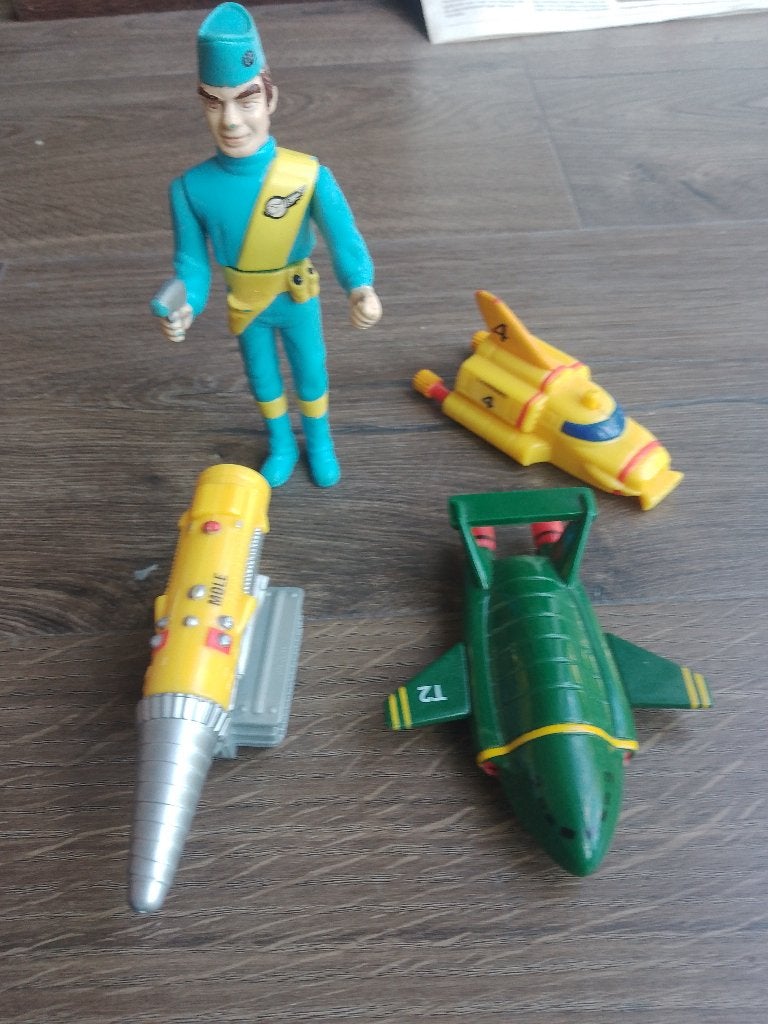 Thunderbirds KFC setje, Ophalen of Verzenden, Gebruikt, Tv, Beeldje, Replica of Model
